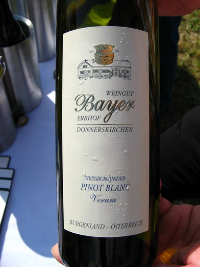 Bayer Erbhof Pinot Blanc (Weissburgunder) Verum, Burgenland Austria