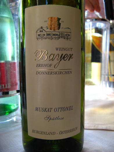 Bayer Erbhof Muskat Ottonel Spatlese, Burgenland Austria