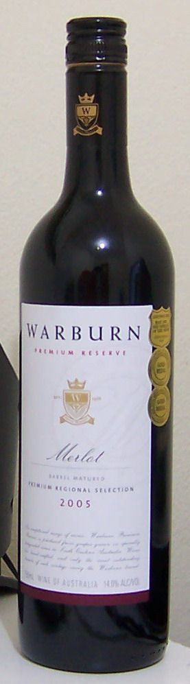 Warburn premium reserve merlot