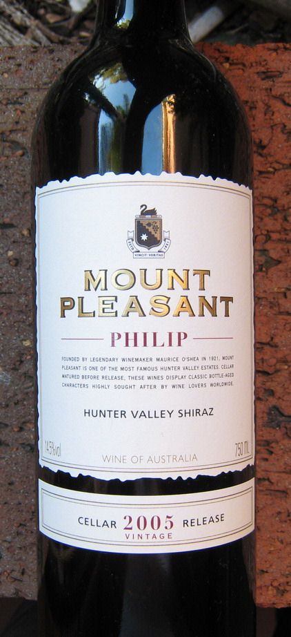 Mount Pleasant Philip Shiraz