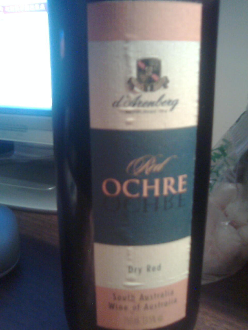 d'arenberg red ochre dry red