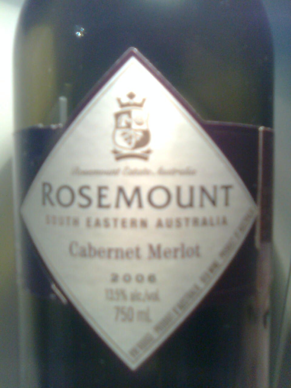 ROSEMOUNT DIAMOND CELLARS CABERNET MERLOT