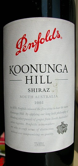 Penfolds Koonunga Hill Shiraz