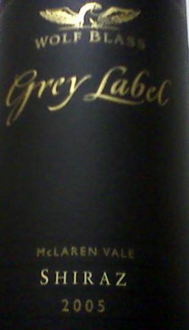 Wolf Blass Shz Grey Label