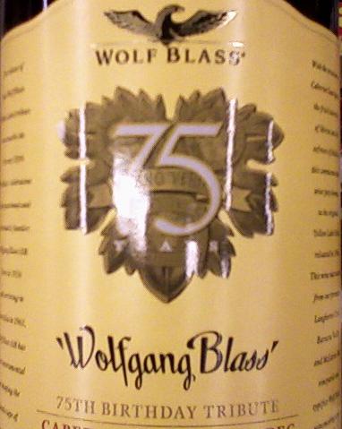 Wolf Blass Yellow label 75th birthday tribute (2008)
