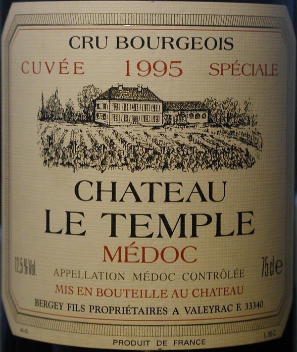 Ch&acirc;teau Le Temple - Médoc (Cru Bourgeois)