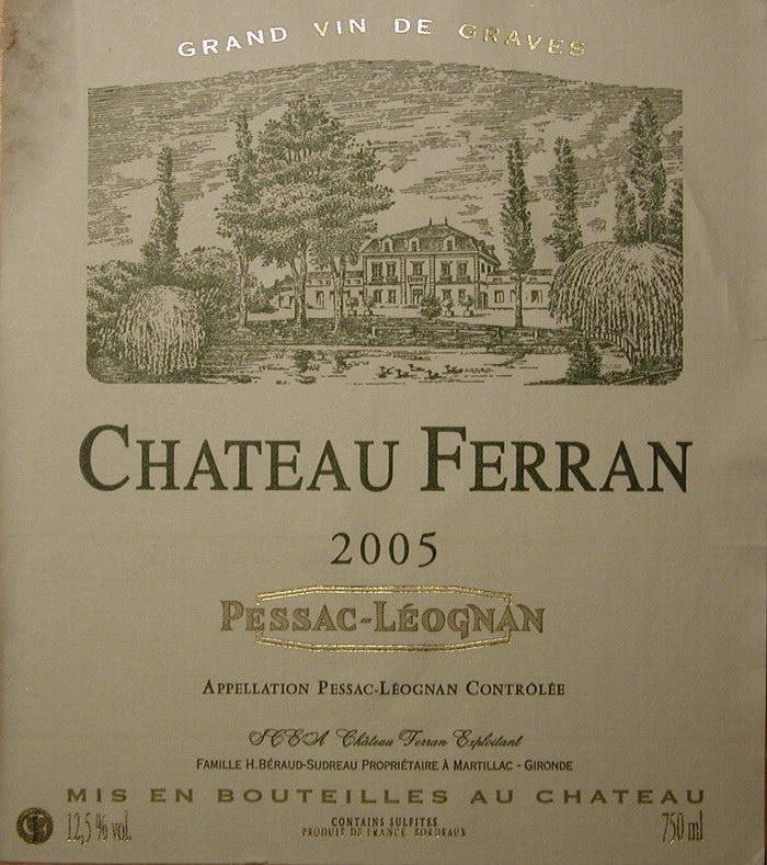 Ch&acirc;teau Ferran Blanc - Pessac-Léognan