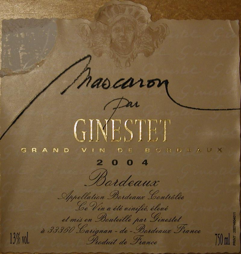 Ginestet Mascaron Par