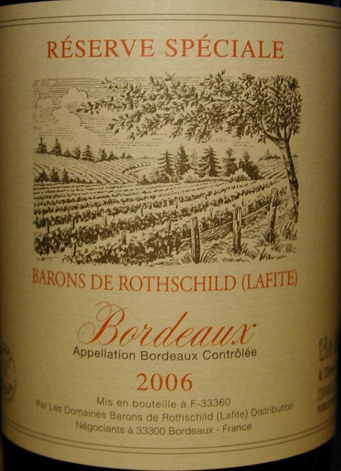 Barons De Rothschild Reserve Speciale Bordeaux