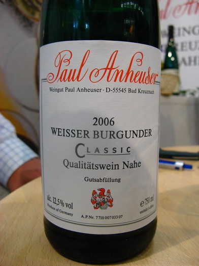Weingut Paul Anheuser, Weisserburgunder Classic, QbA Nahe
