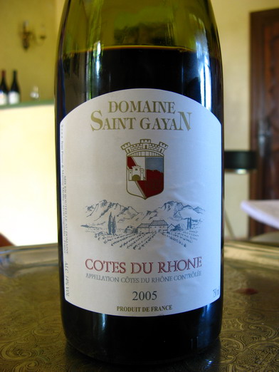 Domaine Saint Gayan, Cotes du Rhone Rouge 