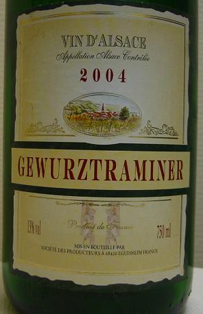 Alsace Gewurztraminer