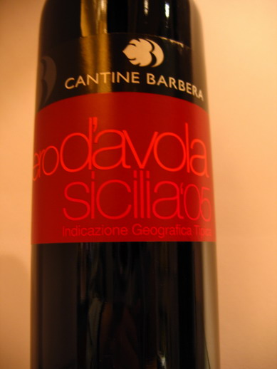 Cantine Barbera, Nero d'Avola IGT